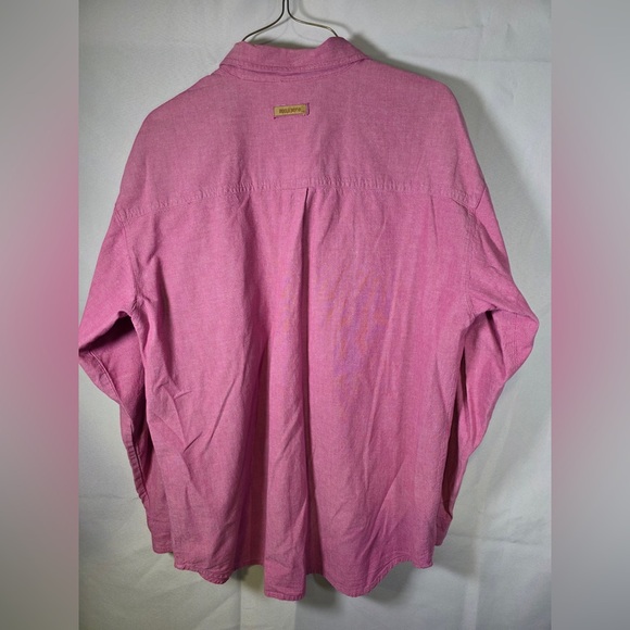 Bugle Boy Classics Pink Long Sleeve Button Shirt Size Large 100% Cotton RN 54054 - Picture 4 of 5